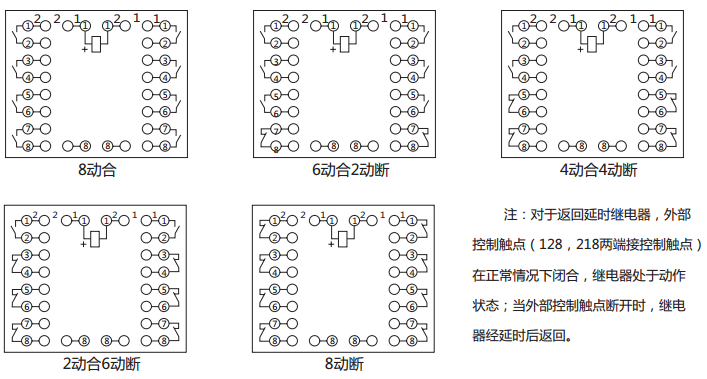 BZS-11延時中間繼電器內(nèi)部接線圖及外引接線圖 BZS-11延時中間繼電器內(nèi)部接線圖及外引接線圖